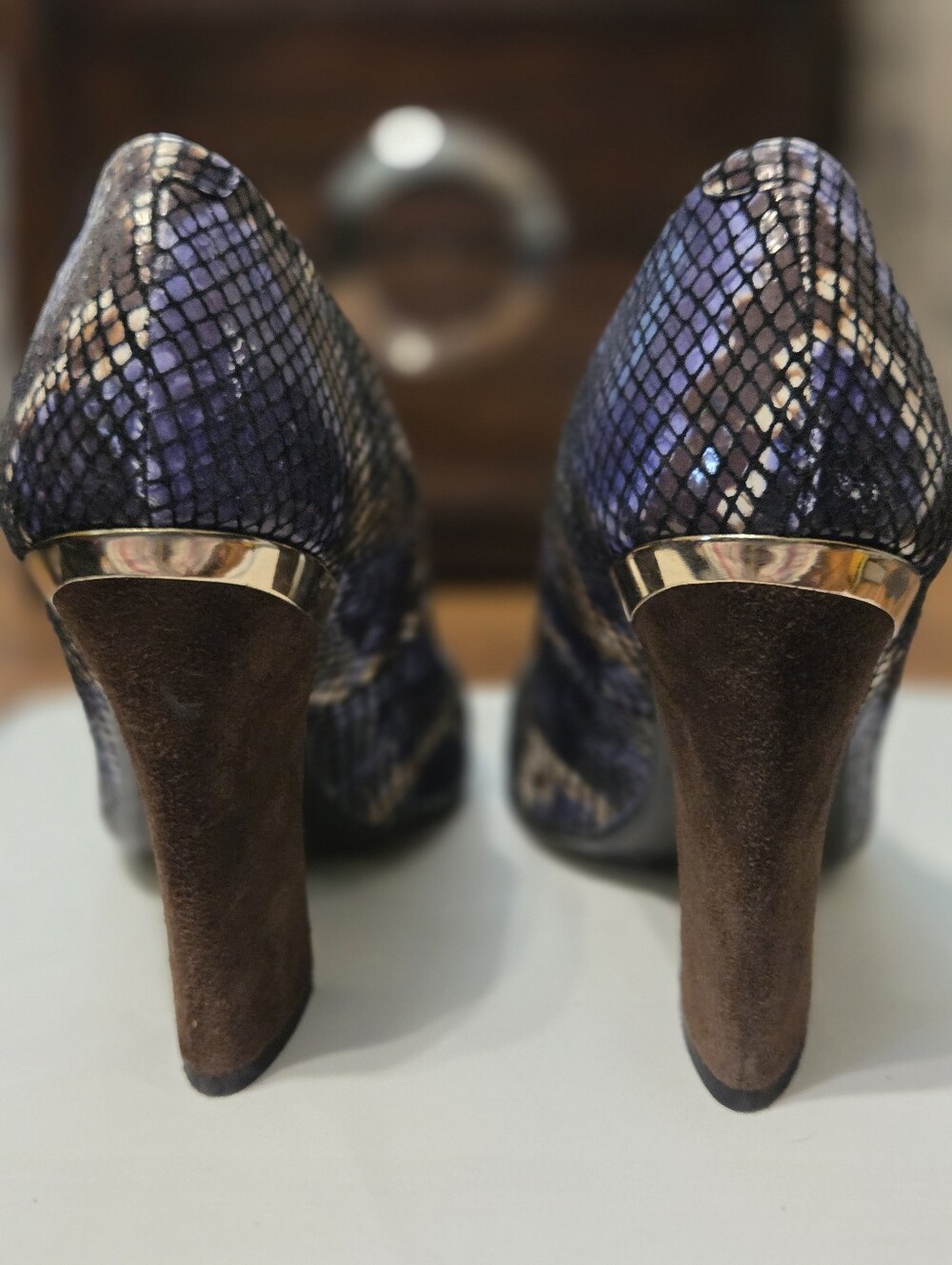J. Reneé Rattle Snakeskin Print Pumps – Size 8M - Picture 4 of 7